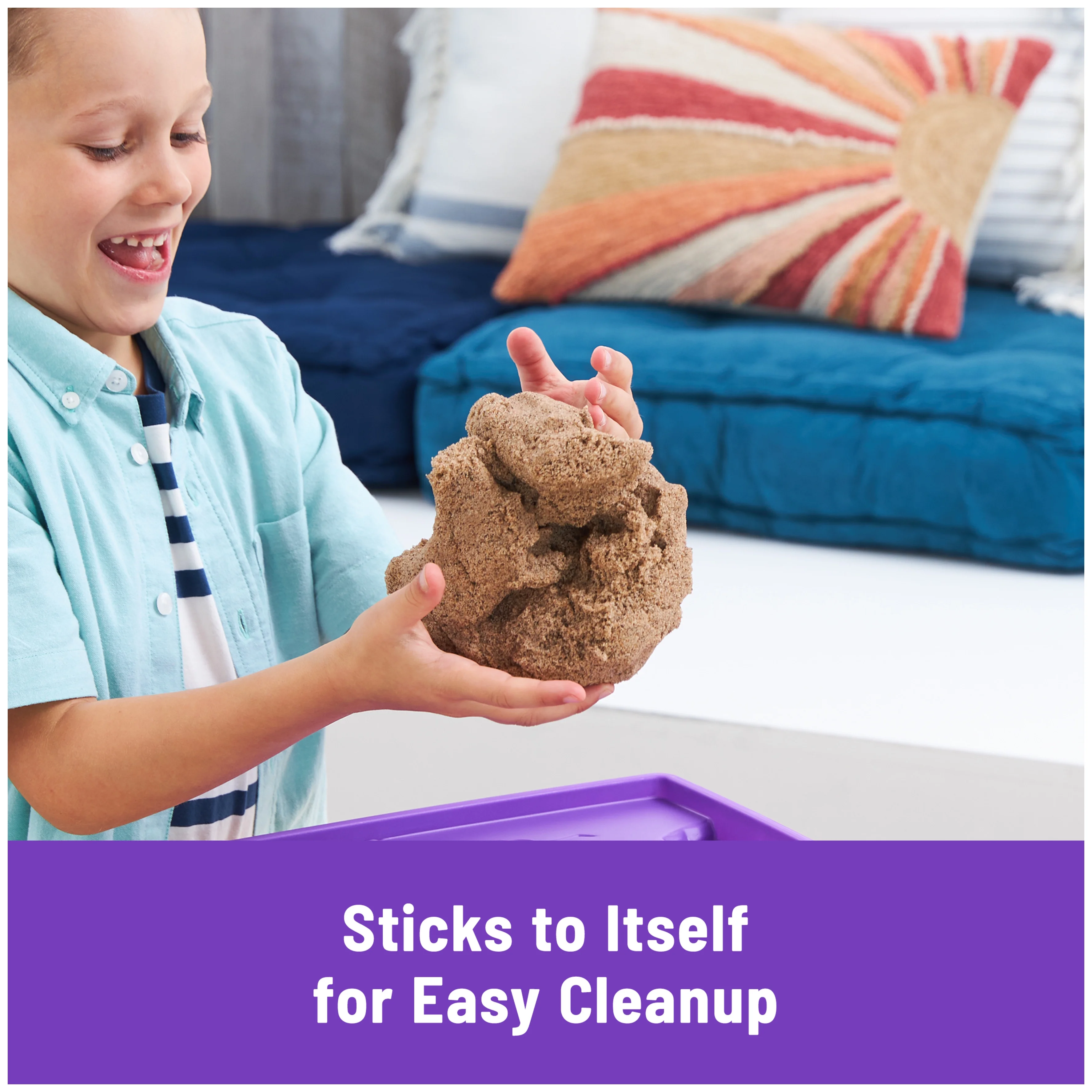 Kinetic Sand Deluxe Beach Castle Set with Molds & Tools