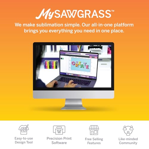 Sawgrass SG1000 Sublimation Printer Bundle | Professional Dye-Sublimation Printer with 31mL SubliJet UHD Inks & TruePix Paper | Prints Up to 11”x17” | Wi-Fi | Auto-Maintenance | Business-Ready