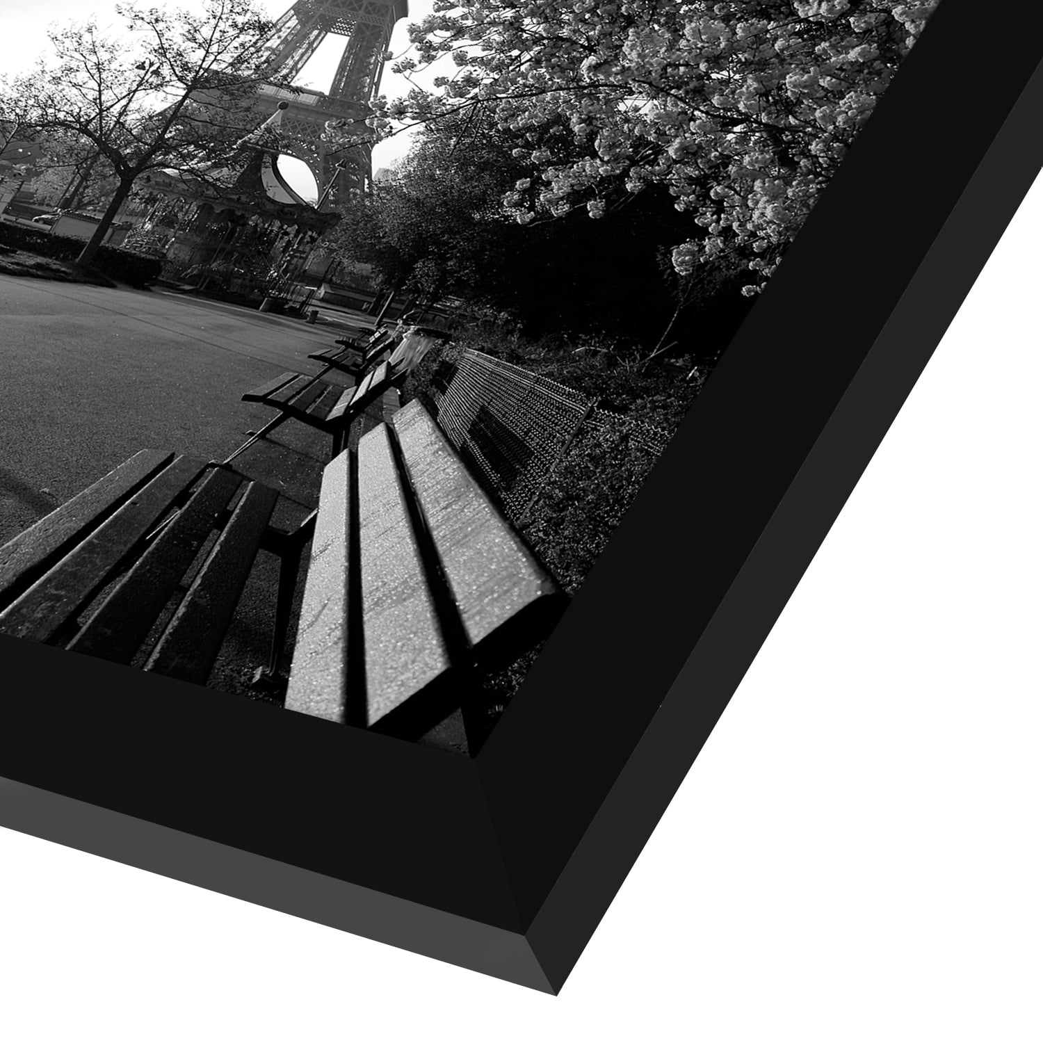 Americanflat 8 x 12 Black Picture Frame - Shatter-Resistant Glass