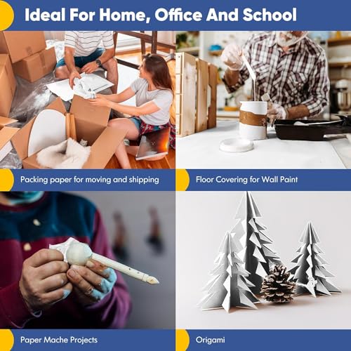 Vanhench Black Wrapping Paper, 17.5