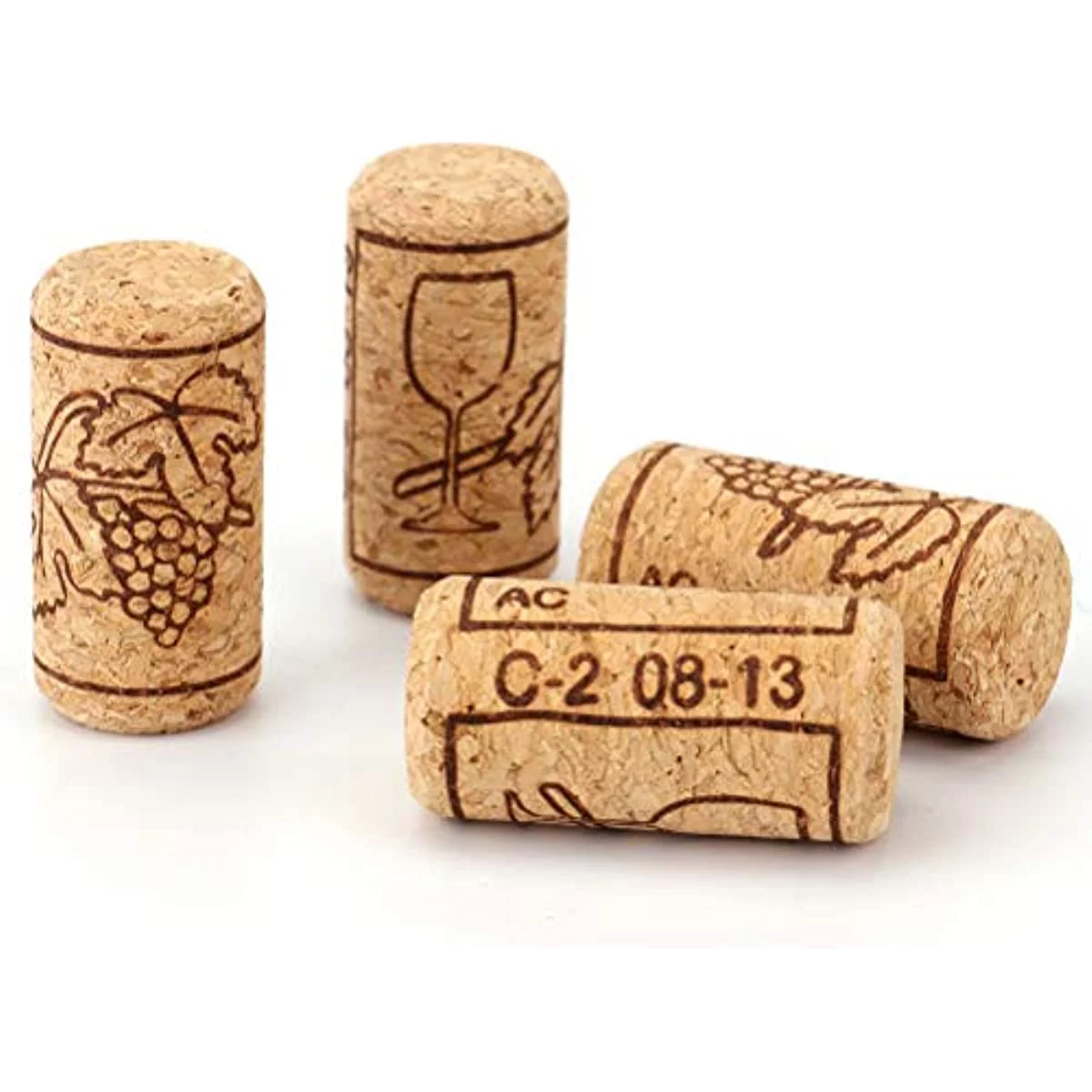 Ninesung 100 Pack #8 Natural Wine Corks, 7/8