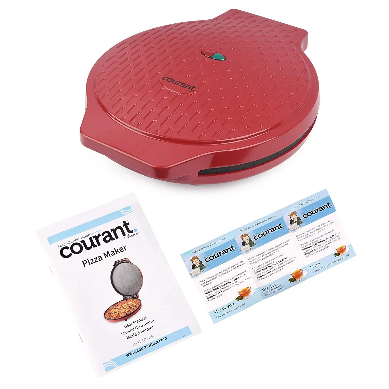 COURANT 12in PIZZA MAKER - RED