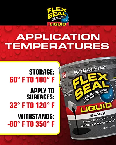 Flex Seal Liquid, 32 oz, Clear, Liquid Rubber Coating Sealant, Waterproof, Flexible, Breathable, and UV Resistant, Roof Repair, Basements, RV, Campers, Trailers, Marine, EPDM, Masonry