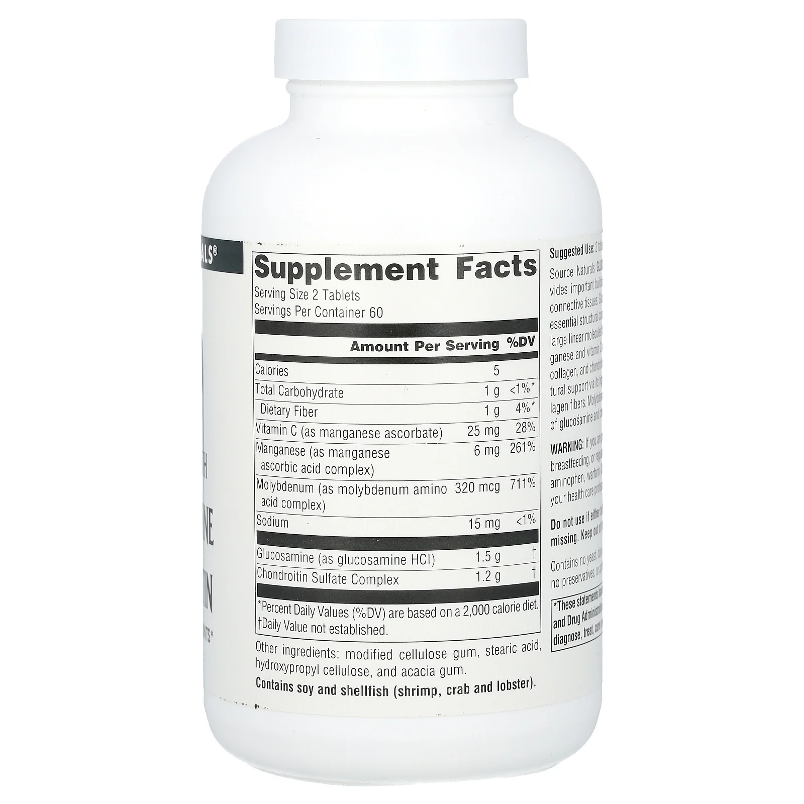 Source Naturals Source Naturals  Glucosamine Chondroitin, 120 ea