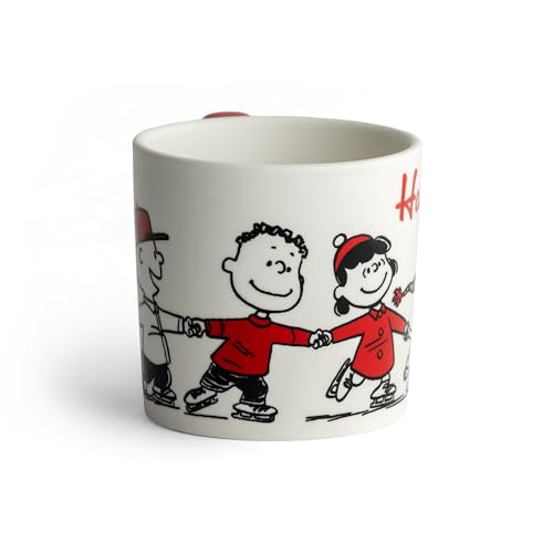 DaySpring - Peanuts - Happiness And Cheer Ceramic Mug, 14oz, Red