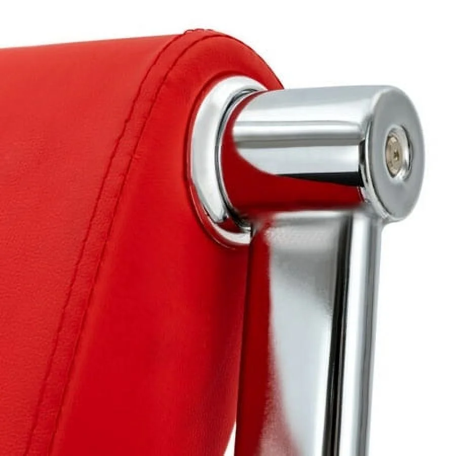 2PCS PU Leather Guest Chair Reception Waiting Room Office Desk Side Chairs NEW