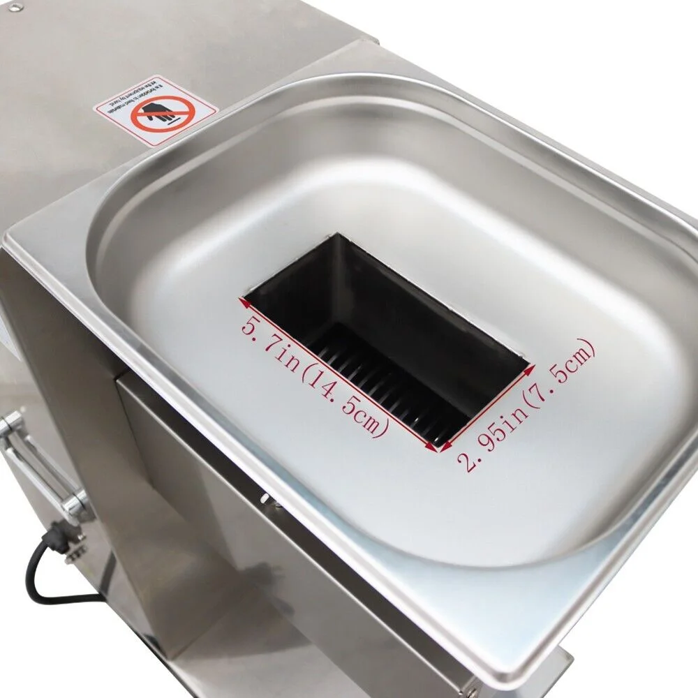 Meat Cutter Steak Vegetable Slicer with 8mm Knife Set Stainless Steel 500KG/H