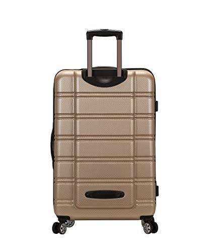 Rockland Vara Softside 3-Piece Upright Luggage Set, Expandable,Black dot, (20/22/28)