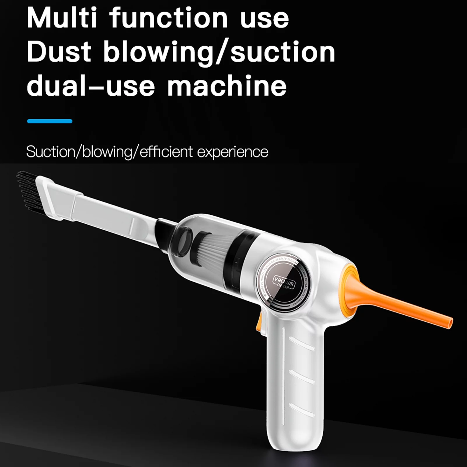 Portable Moobody Car Wireless Vacuum Cleaner, 120W High Power, Cordless Home Appliance for Cleaning at Home or in the Car