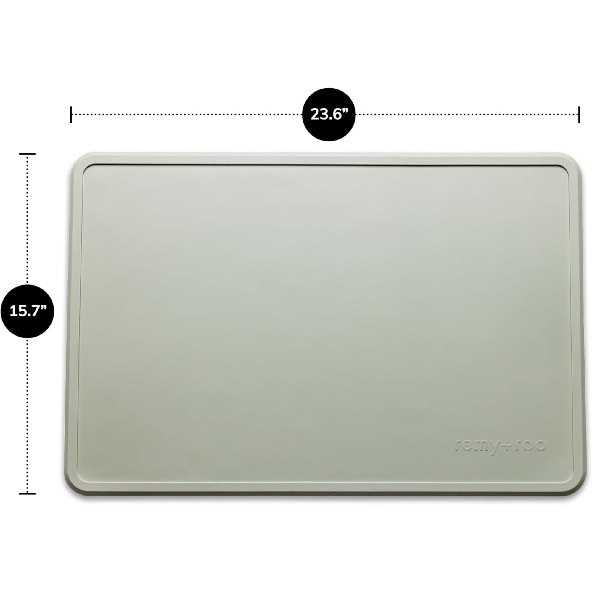 Sage Silicone Dog Food Mat |  Waterproof | Non-Slip | Dishwasher Safe