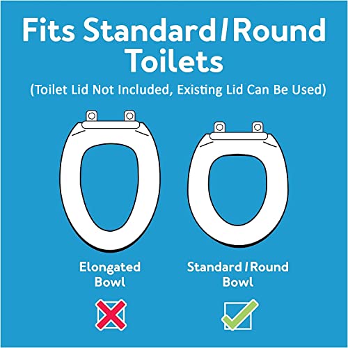 Carex Toilet Seat Riser, Elongated Raised Toilet Seat Adds 3.5 inches to Toilet Height, for Assistance Bending or Sitting, 300 Pound Weight Capacity Toilet Riser