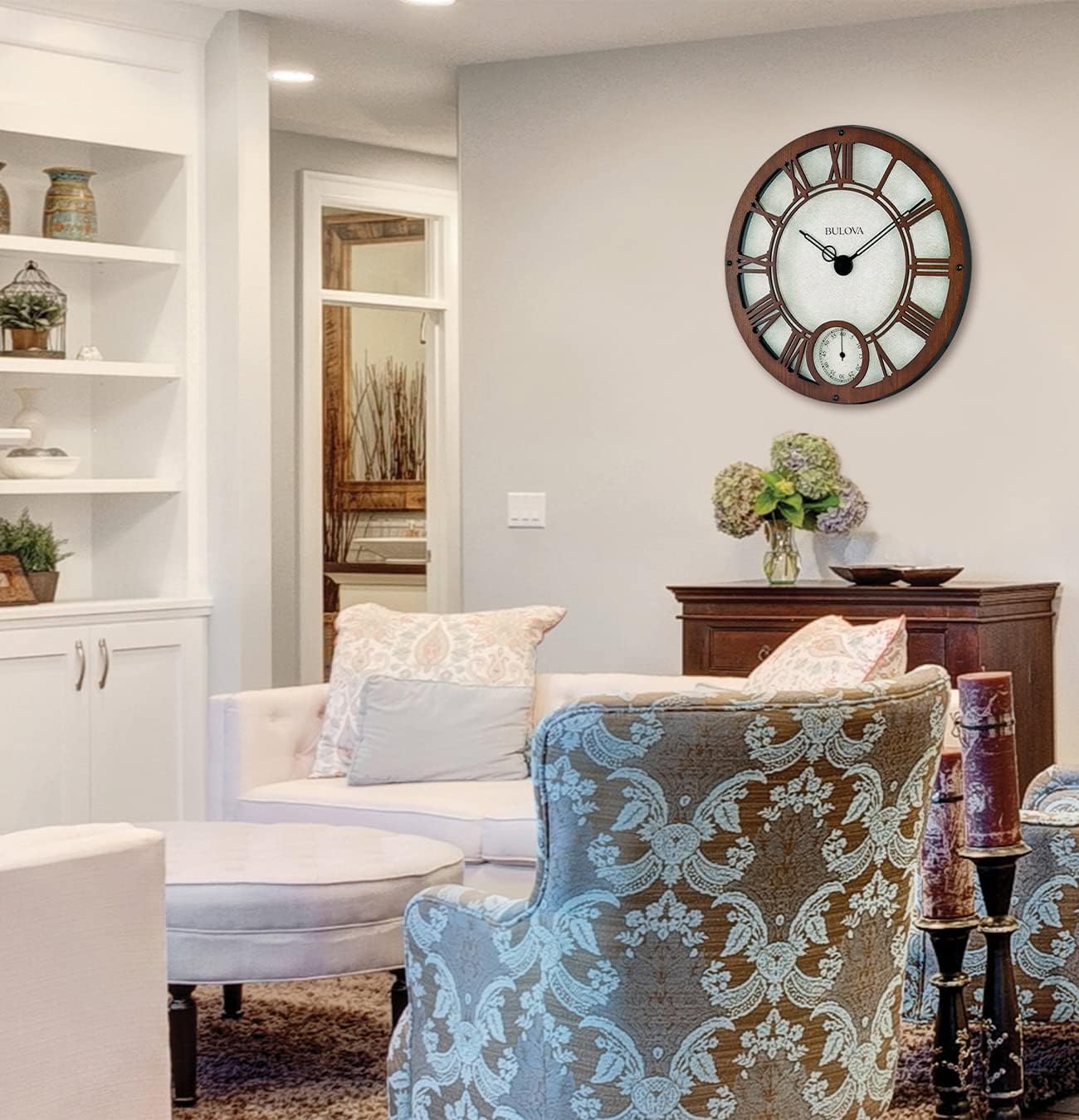 Bulova Clocks Model C4887 Beacon Hill, Walnut