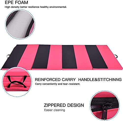 Polar Aurora 4'x8'x2 Thick Folding Gymnastics Exercise Mat Aerobics Stretching Yoga Mats