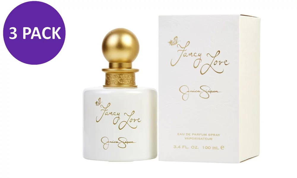 Jessica Simpson Fancy Love for Women Eau De Parfum Spray 3.4 oz (3 PACK)