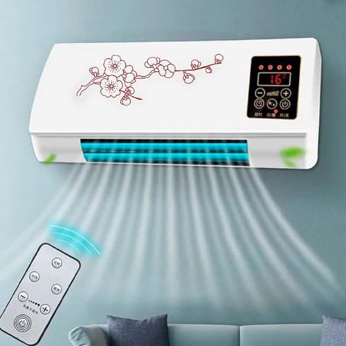 Split Max Aire Acondicionado Portatil, Split Max Portable Air Conditioner, Cooling and Heating Function Air Cooling Heating Fan Mount Electric Heater Electric Panel Heaters for Bath Room Living Room