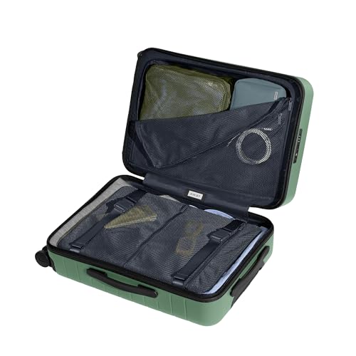 Away Bigger Carry-On Luggage, Lightweight Hardside Large Suitcase with Spinner Wheels, TSA Lock, Airline Approved, Navy Blue