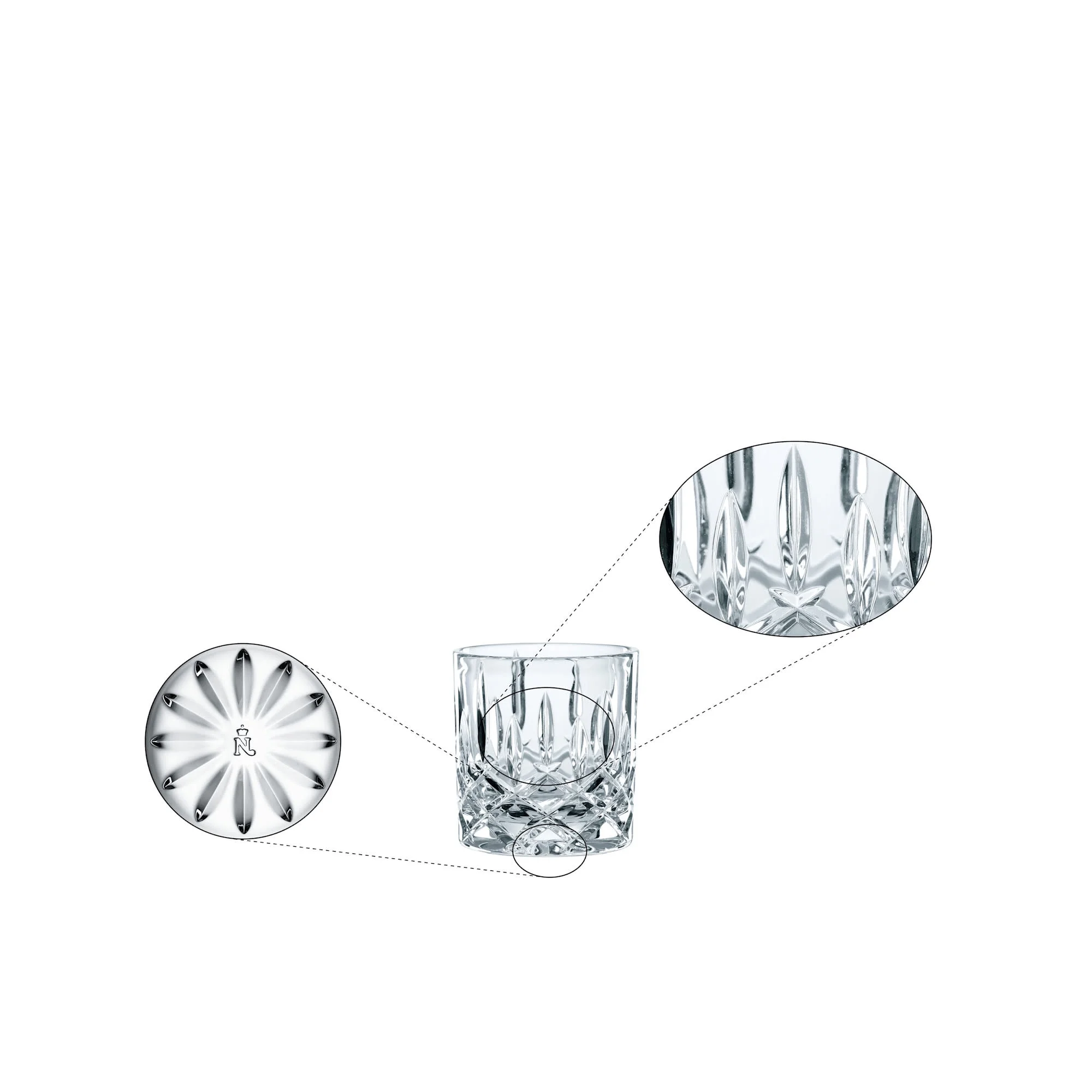 Nachtmann Noblesse Single Old-Fashioned Glass - Set of 12, Clear