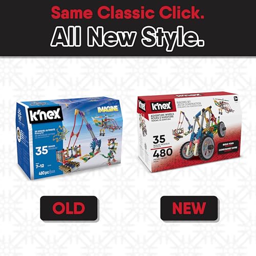 K'NEX - Adventure Wheels Building Set - 480 Pieces‚ STEM Building, Creative Construction Set‚ Ages 7+