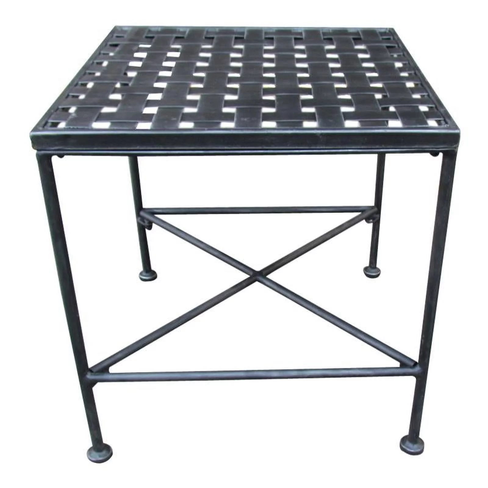 Noble House Petra Black Iron End Table
