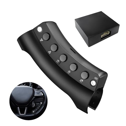 Wireless Steering Wheel Remote Control with Signal Indica for y-metdriving Portable car Stereo and Other Android car Stereo,with Low Battery Alert,Bluetooth Interface Function Control