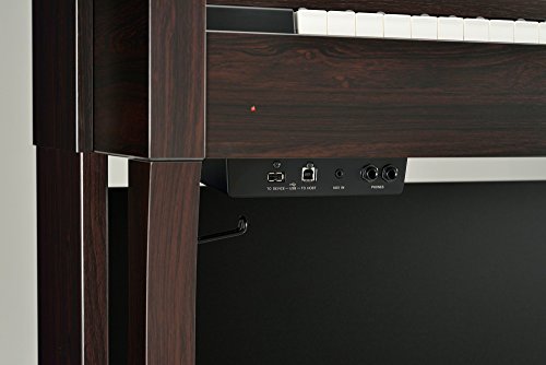 Yamaha Arius, 88-Key Weighted Action Digital Beginner and Intermediate Players, Dynamic Response, Grand Piano Sound, 3-Pedal Unit, Upright Design, Bench Included, Dark Rosewood (YDP105R)