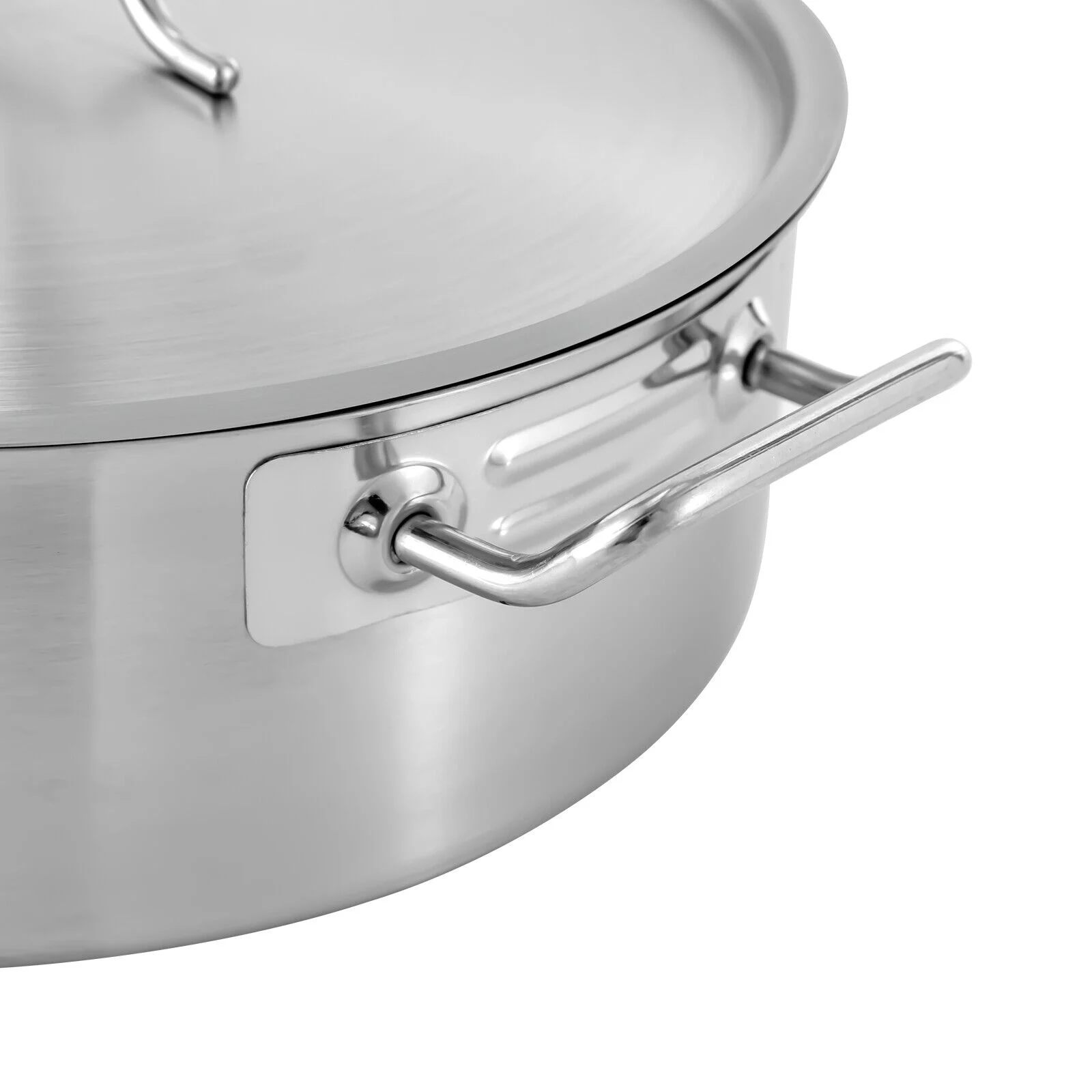 11 Quart Kitchen Stainless Steel Stockpot Widened and Deepened Pot Large Soup Cookware with Lid