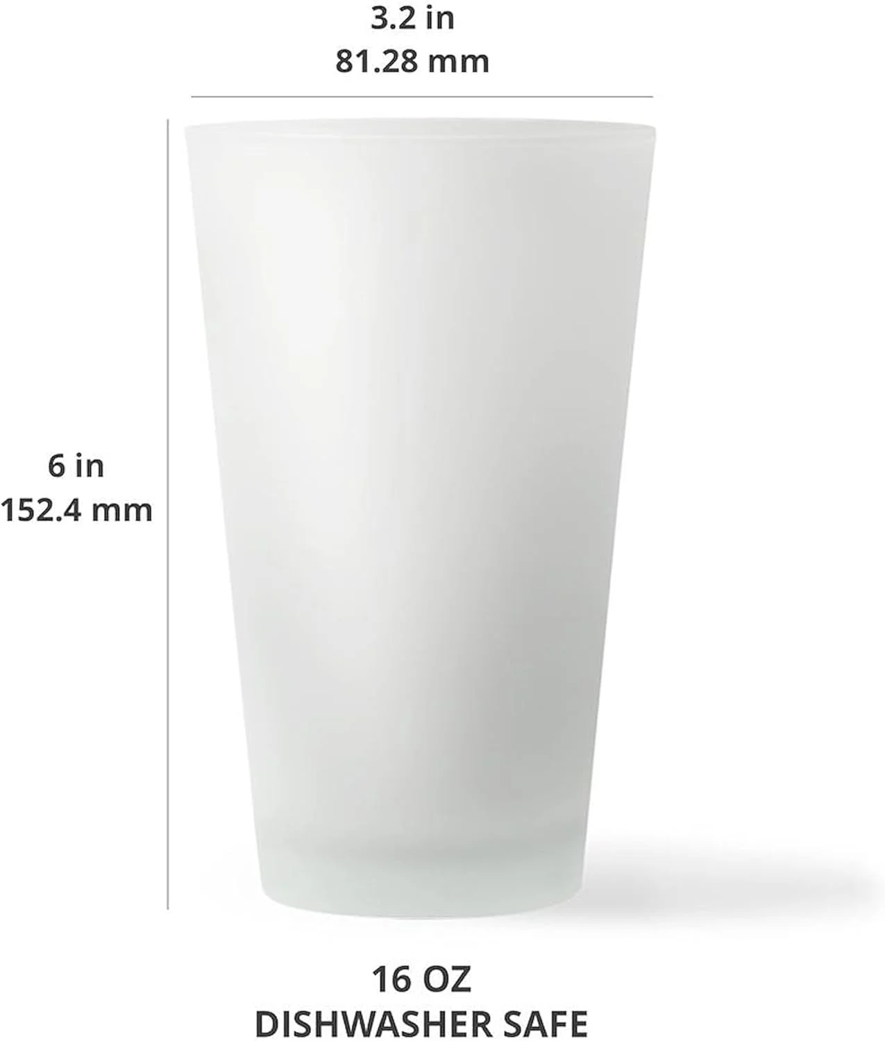 Cardinal (2) Pin Glass, 16 Oz. Drinking Glass