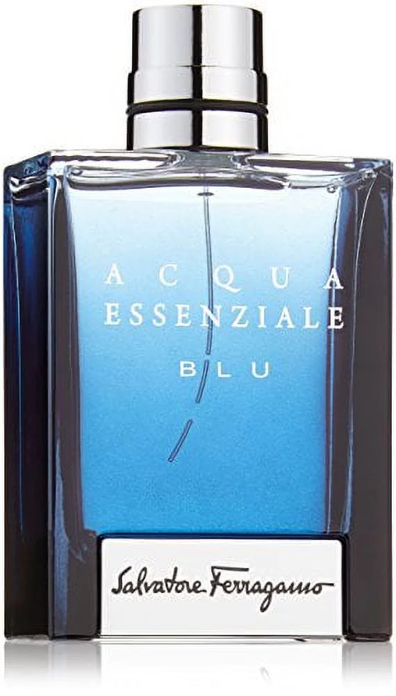 Salvatore Ferragamo Acqua Essenziale Blu Eau de Toilette Spray for Men, 3.4 Ounce