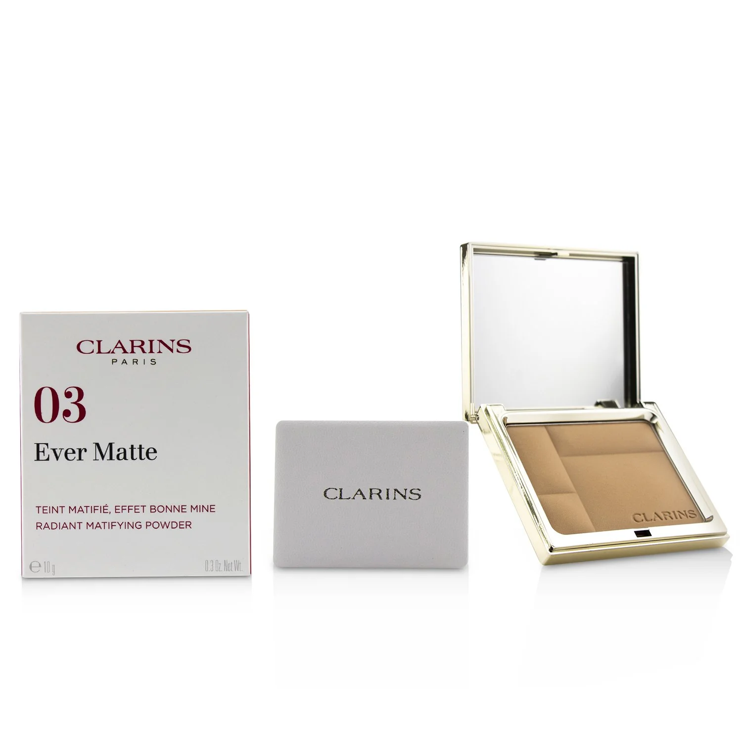 Clarins Ever Matte Radiant Matifying Powder - # 03 Transparent Warm  10g/0.3oz