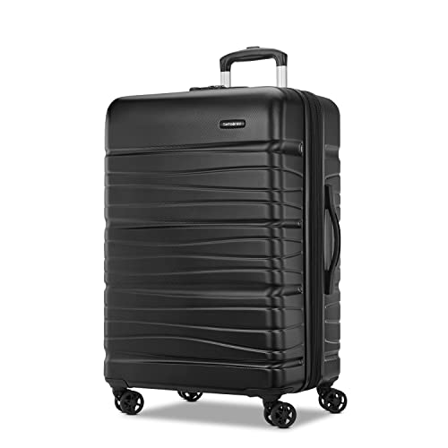 Samsonite Evolve SE Hardside Expandable Luggage with Double Spinner Wheels, Bass Black, Carry-on