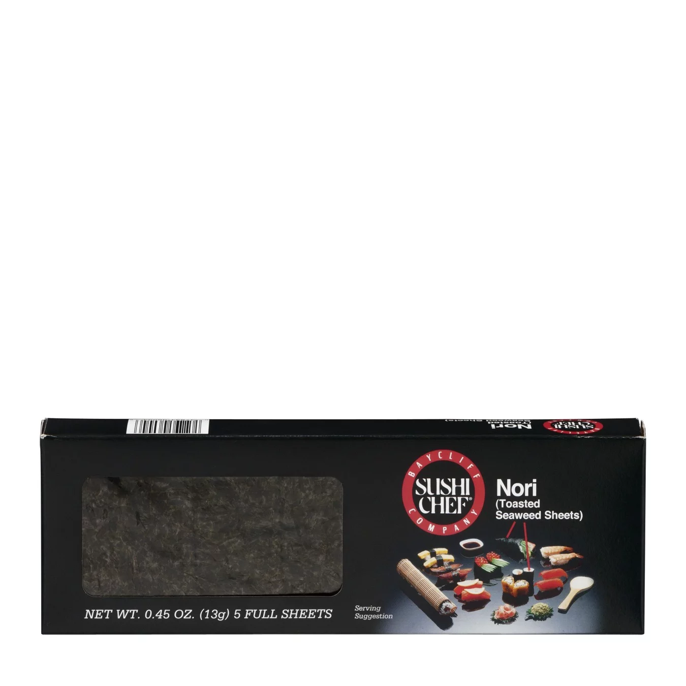 SUSHI CHEF NORI SHEET TSTD SEAWEED S-0.45 OZ -Pack of 6
