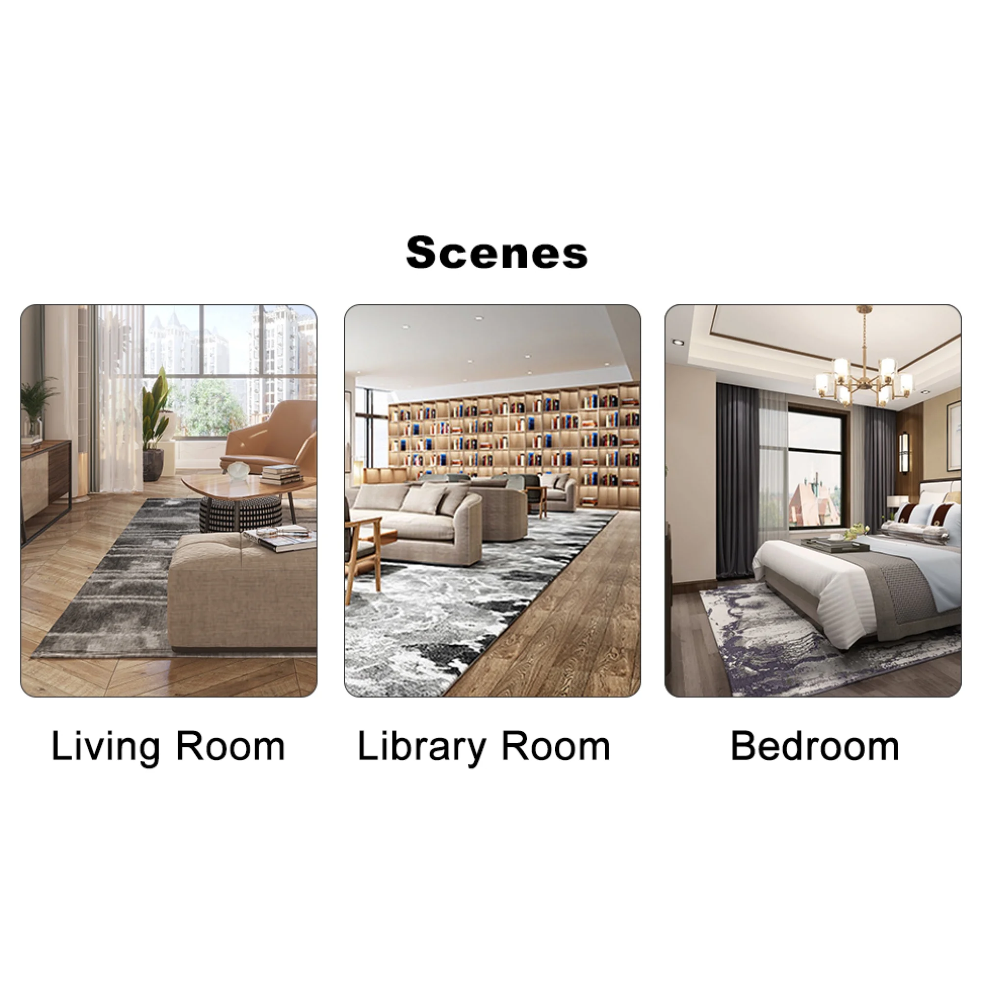 Adjustable Swivel Home Office Computer Chair with Cushion & Black Foot - No Wheels