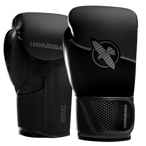 Hayabusa Sport Boxing Gloves for Men and Women – Dual-Splinted Wrist Support, Multi-Density Foam Padding, Contoured Fit – Ideal for Boxing, Kickboxing, and Muay Thai Training