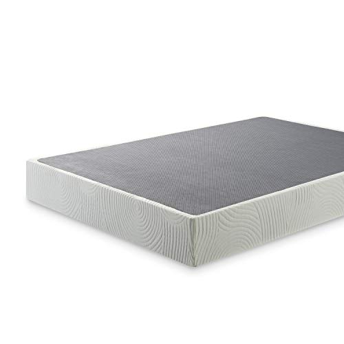 ZINUS Quick Lock Metal Smart Box Spring, 9 Inch Mattress Foundation, Strong Metal Structure, Easy Assembly, Queen, White