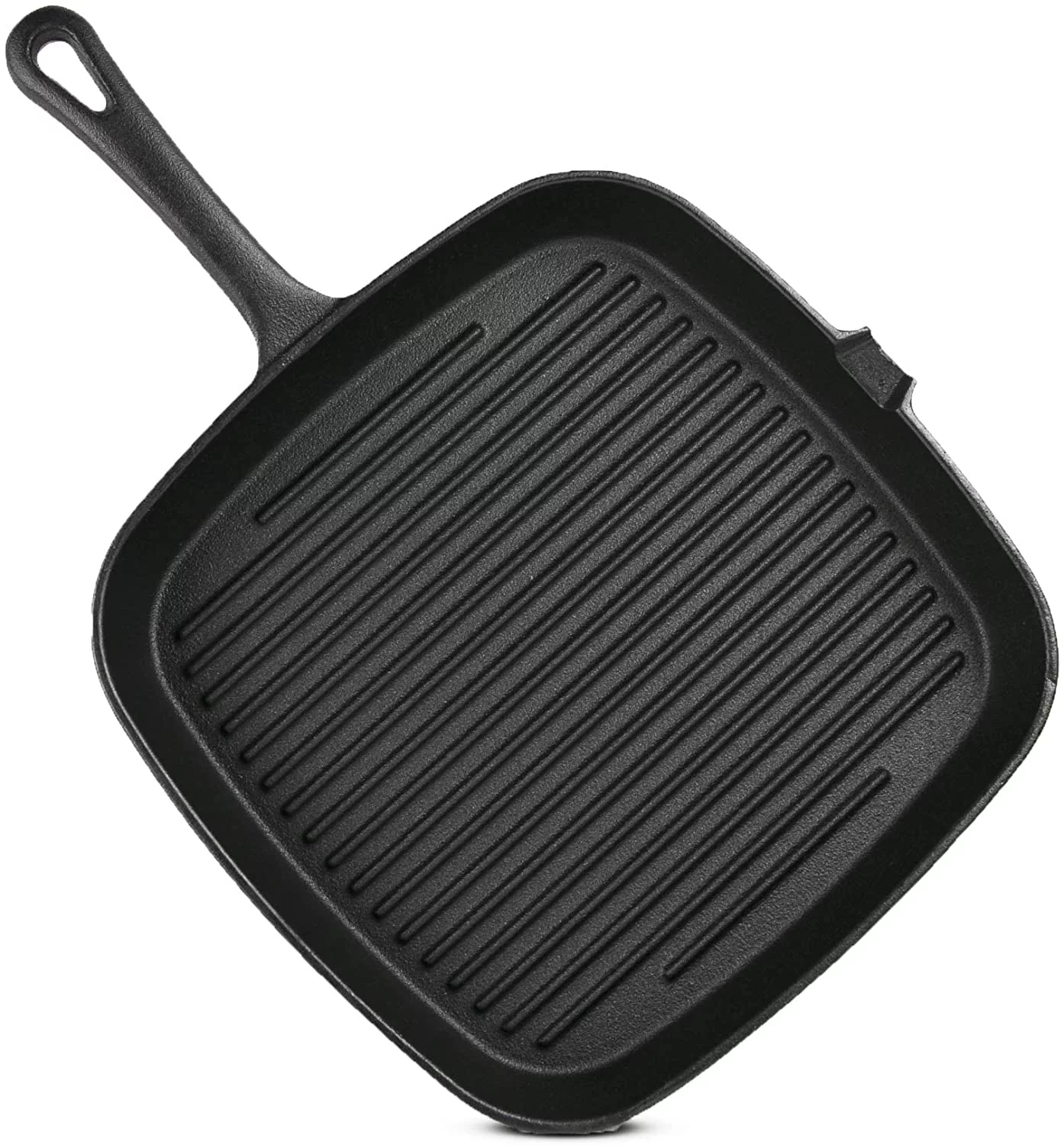 CUISILAND 9.5 inch Cast Iron Square Grill Pan