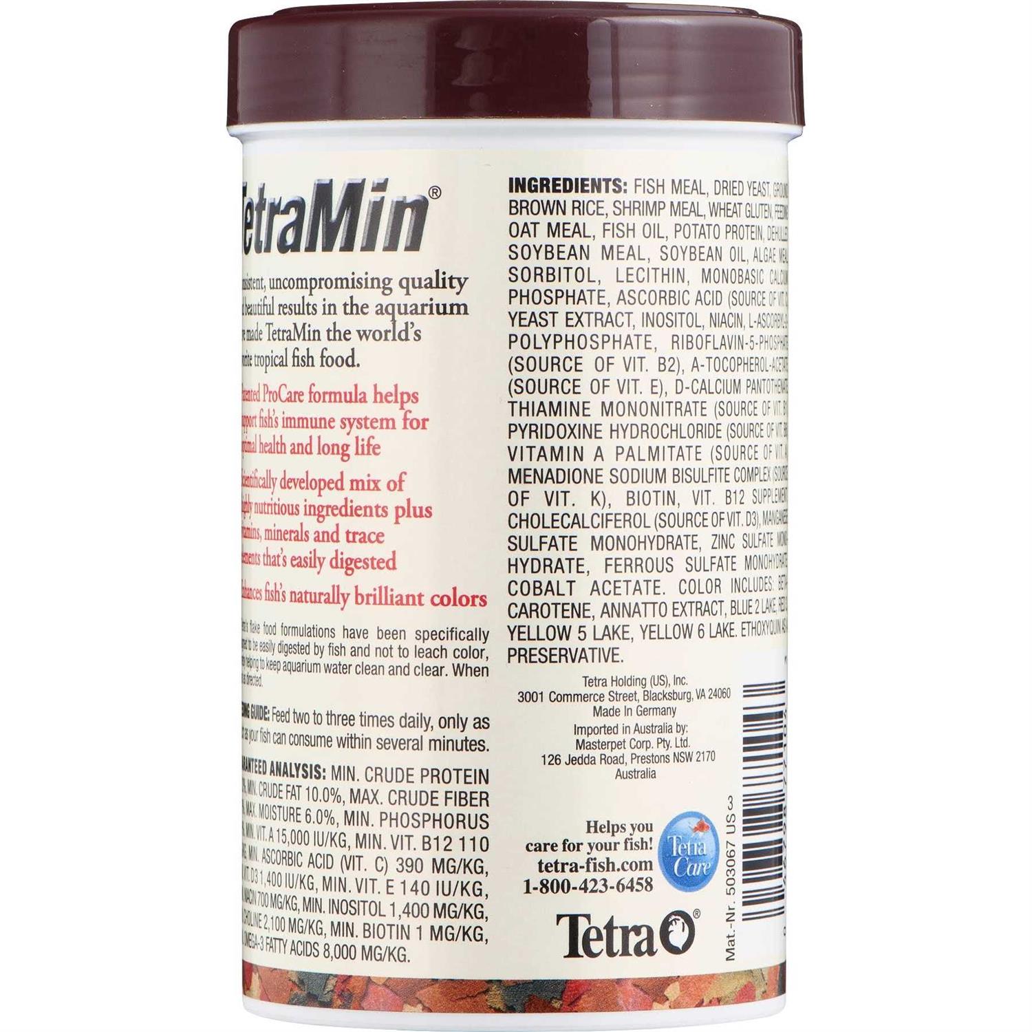 Tetra TetraMin Tropical Flakes Fish Food - Pet Supplies online store