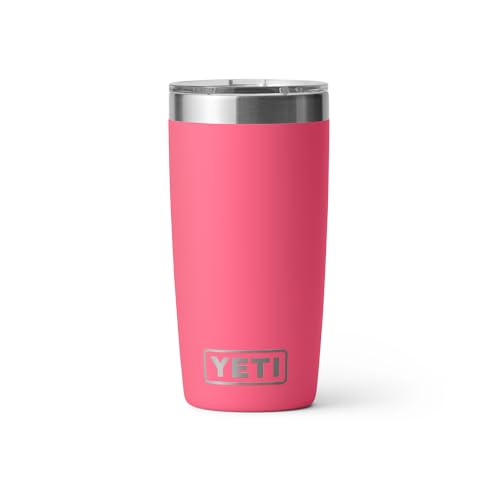 YETI Rambler 10 oz Tumbler, Stainless Steel, Vacuum Insulated with MagSlider Lid, Firefly Yellow