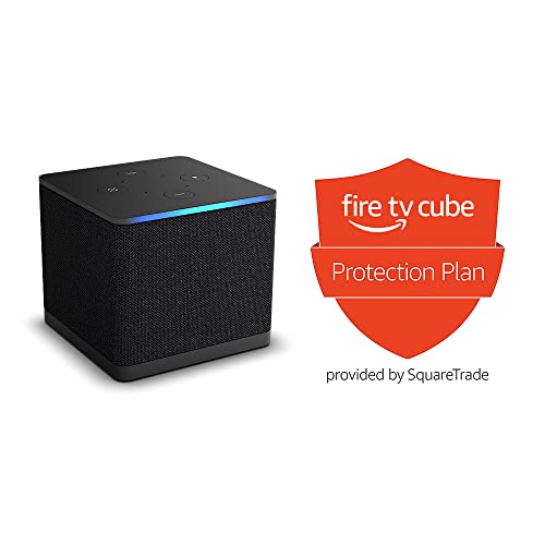 Amazon Fire TV Cube (newest model) with AI-powered Fire TV Search, Hands-free streaming device with Alexa, Wi-Fi 6E, 4K Ultra HD