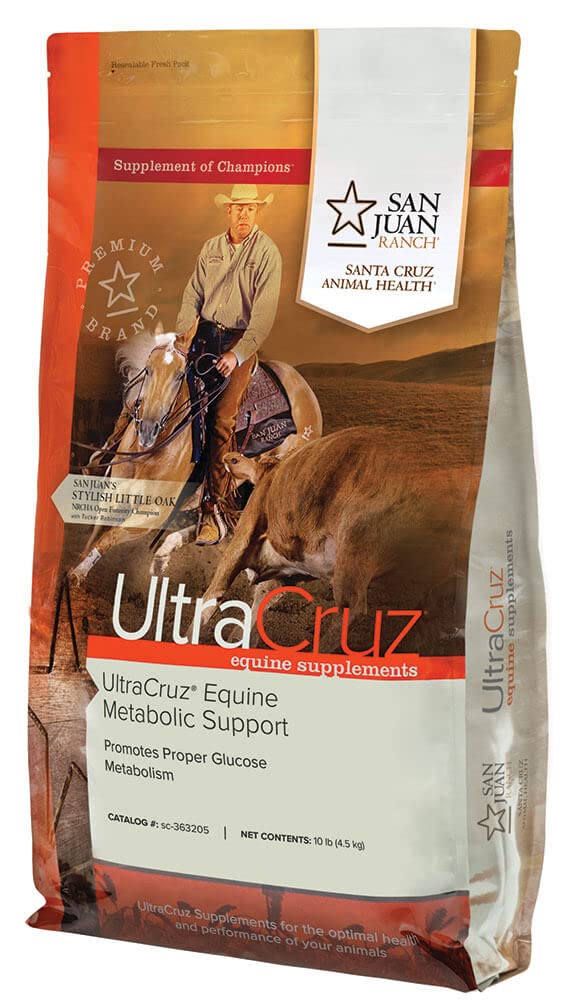 UltraCruz Equine Metabolic Support Supplement for Horses, 10 lb Pellet