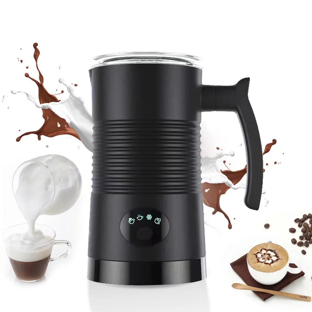 Pinnaco Milk Frother 4 in 1 Hot/Cold Foam Maker 400W Detachable Non-Stick Interior 11.84oz/350ml Electric Automatic Milk Frother and Steamer for Coffee Hot Milk