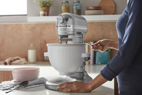 KitchenAid Ice Cream Maker Attachment Stand Mixer, 2 Quart, White