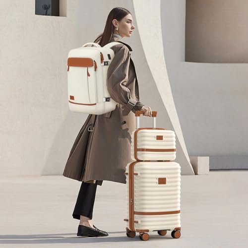 Joyway Expandable Carry on Luggage Sets Airline Approved, Lightweight Hard Shell 20 Inch Carry-on Suitcase with Spinner Wheels