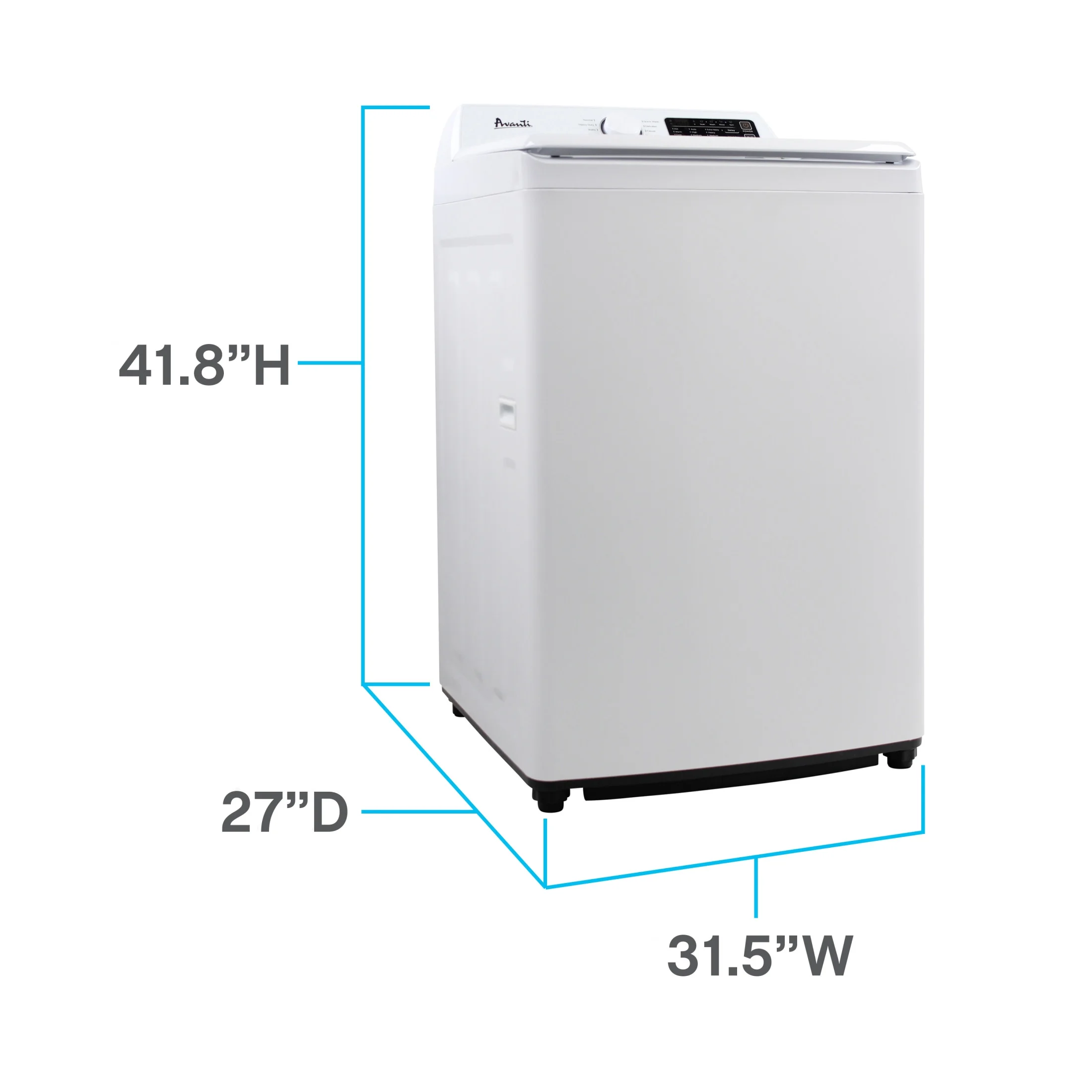 Avanti Top Load Washer, 4.4 Cu. ft. Capacity, in White (SLTW44D)