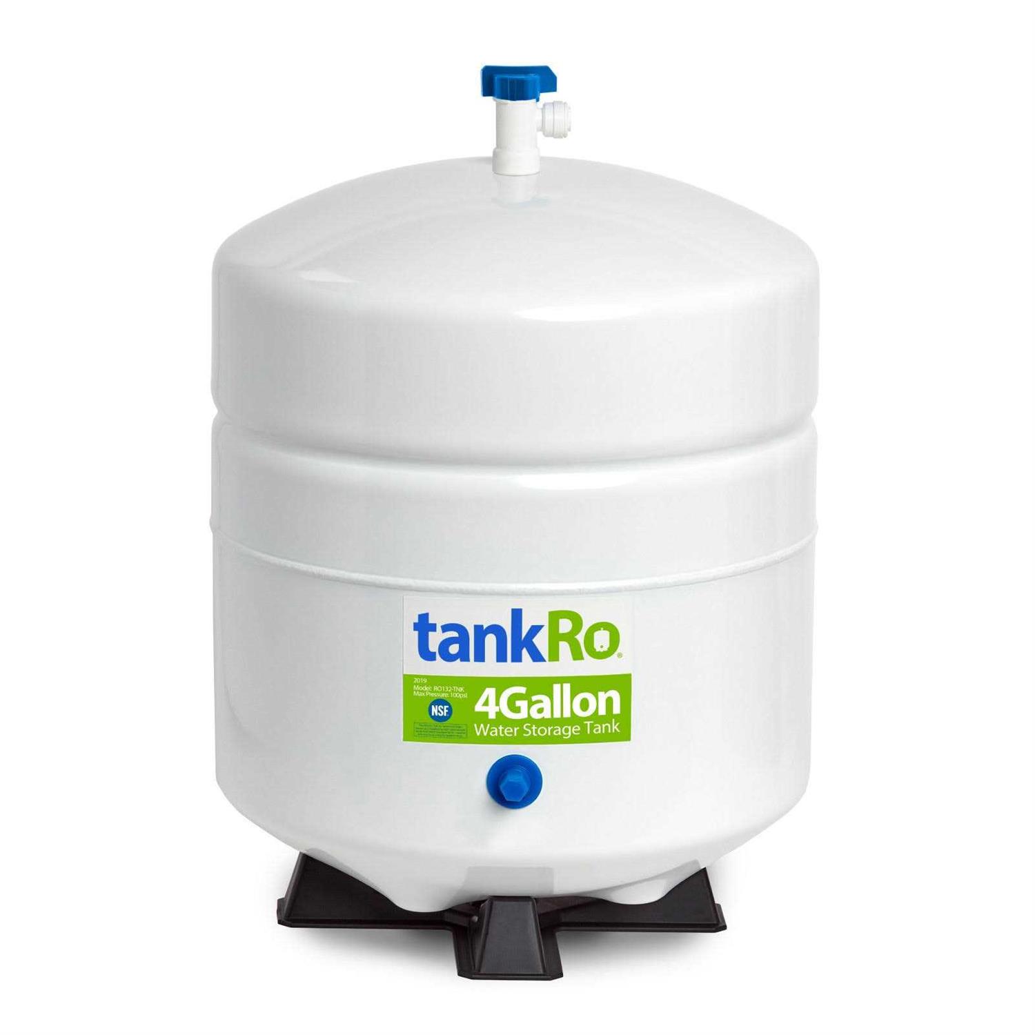 tankRO RO Water Filtration System Expansion Tank 4 Gallon Water Tank