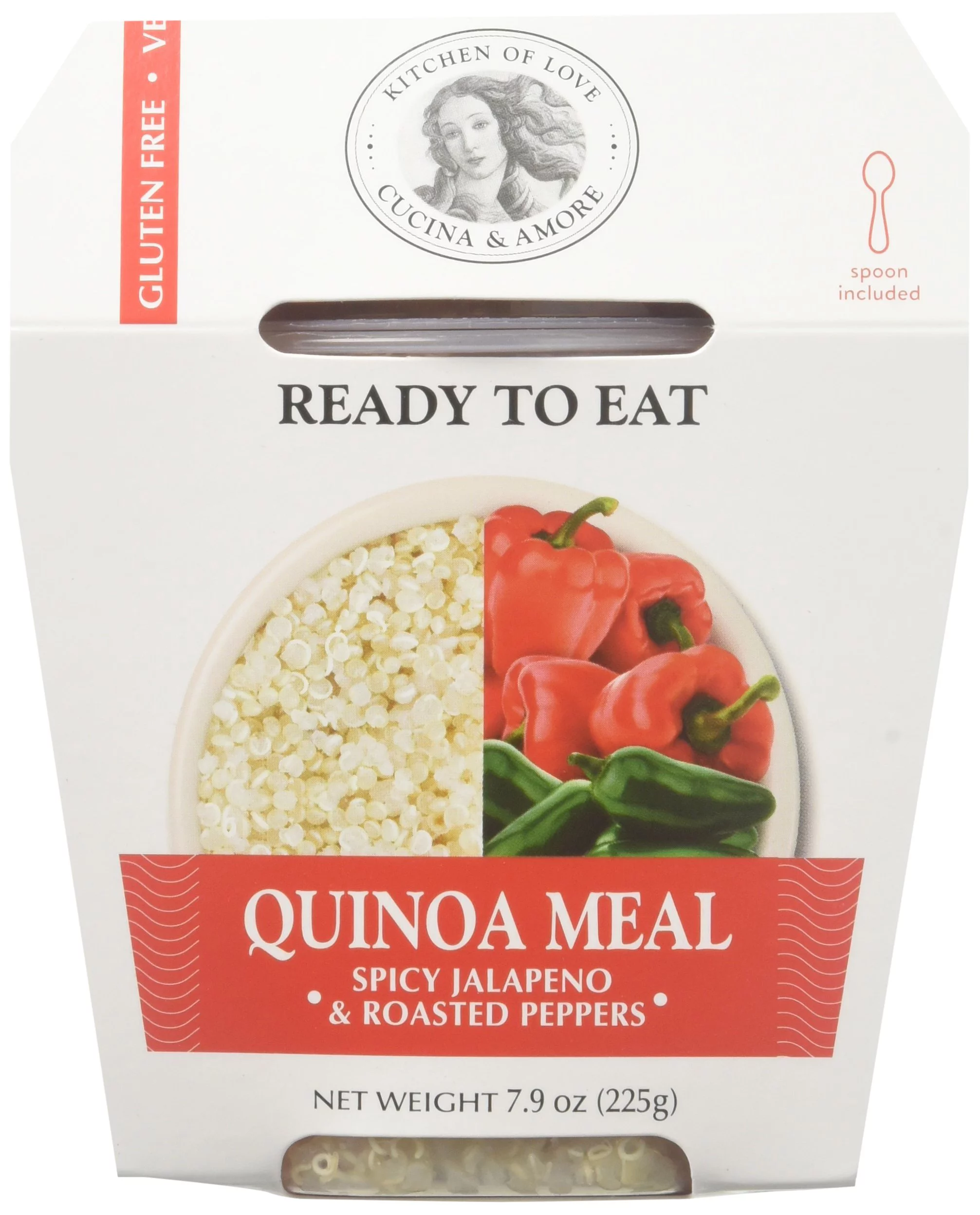 Cucina & Amore Quinoa Meal Spicy Jalapeno & Roasted Peppers - 7.9 OZ (Pack of 6)