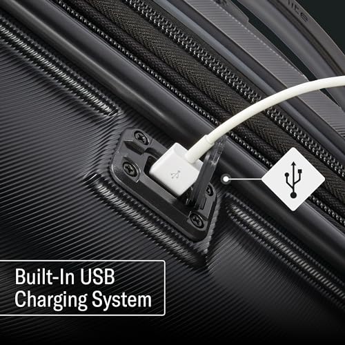 Samsonite Omni 2 Hardside Expandable Luggage with Spinner Wheels, 2-Piece Set (19/24), Lagoon Blue