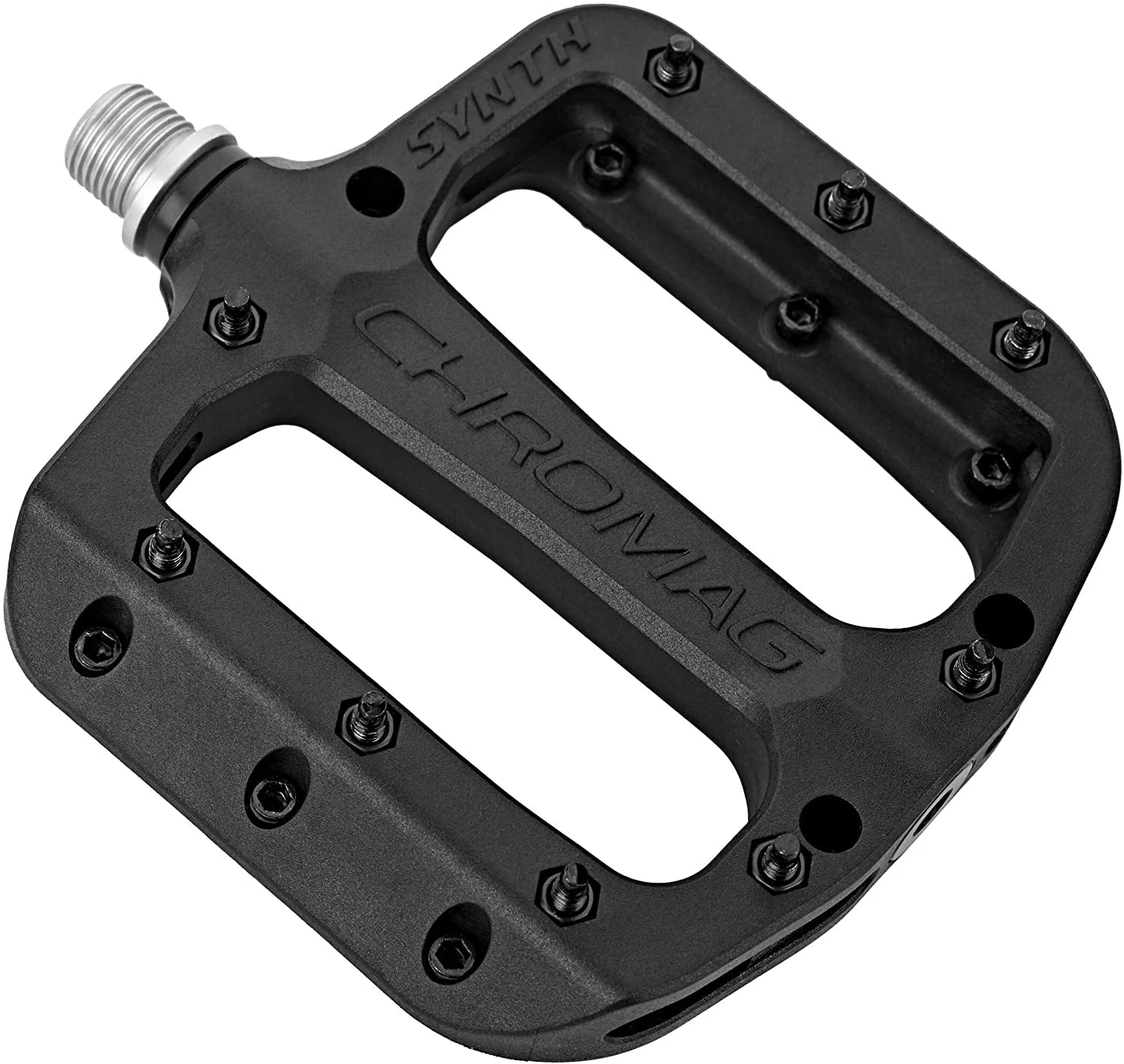 Chromag Synth Nylon Body Platform Downhill Bike Pedal (Black, 110x107mm)