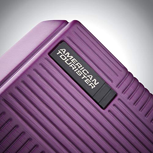 American Tourister Stratum XLT Expandable Hardside Luggage with Spinner Wheels, Jet Black, Carry-On 21-Inch