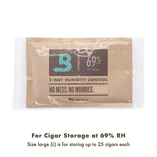 Boveda 69-Percent RH Retail Cube Humidifier/Dehumidifier, 60gm, 12-Pack