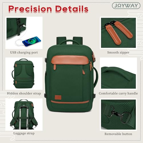 Joyway Expandable Carry on Luggage Sets Airline Approved, Lightweight Hard Shell 20 Inch Carry-on Suitcase with Spinner Wheels